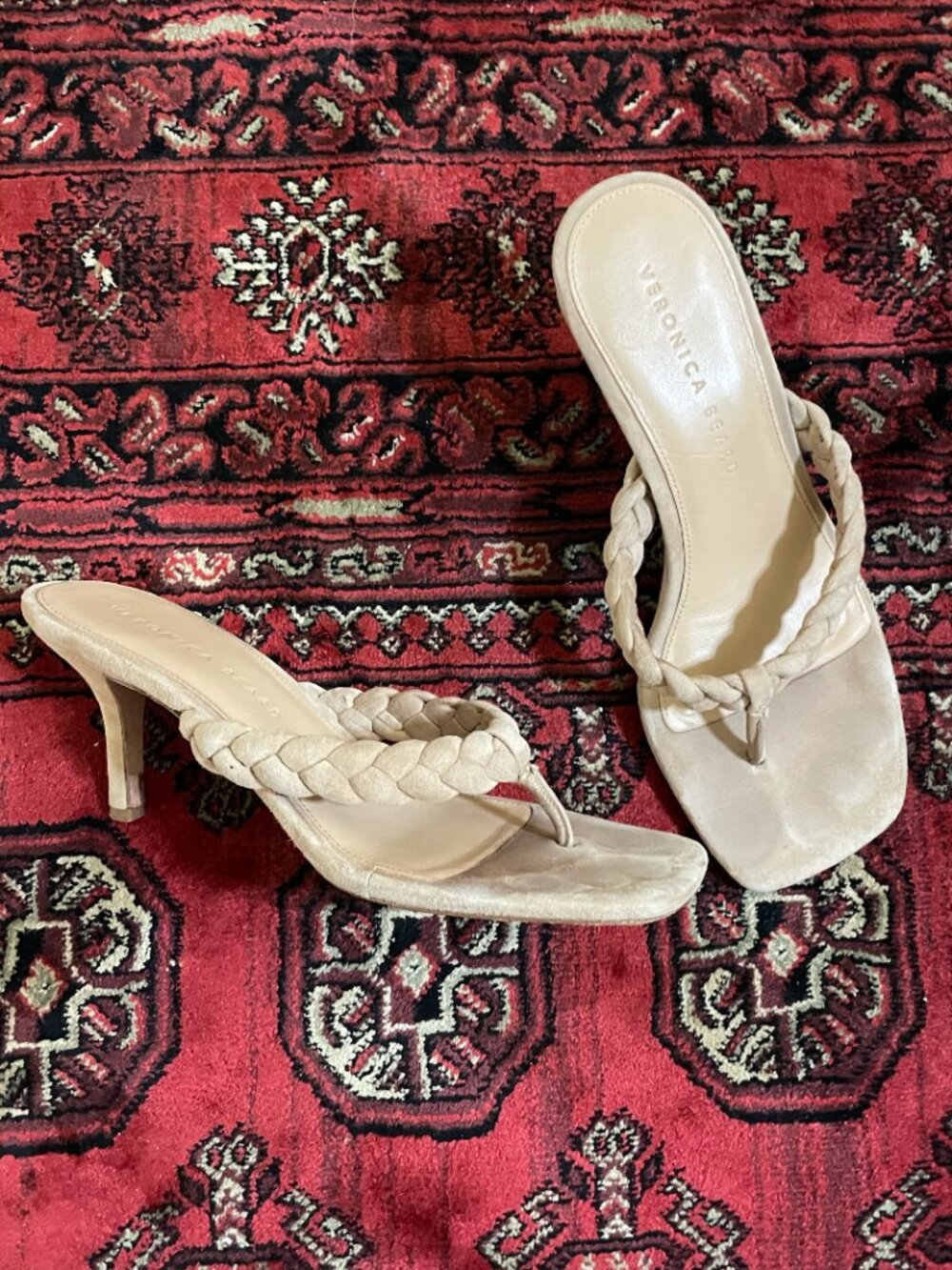 Veronica Beard Kitten Heeled Sandals